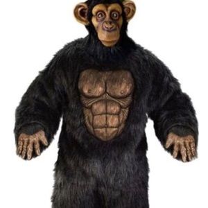 NEW Chimpanzee Monkey Adult Costume Sz One Sz